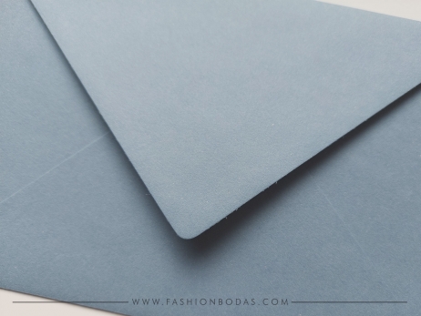 Sobres para invitaciones de boda - AZUL AGUA CON TEXTURA C5 (140grs)